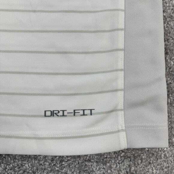 Clemson Tigers Polo Shirt Mens XL White Gray NCAA Football Nike Dri-FIT On Field - Picture 5 of 12